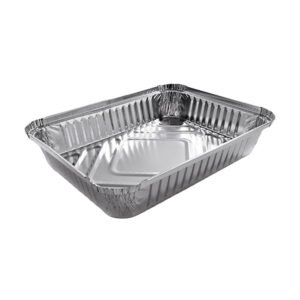 VASCHETTA IN ALLUMINIO 2 PORZIONI DIM. 14x21x3,6H - R48G - CONF. 100 PZ