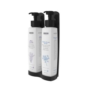 DISPENSER NERO PER 2 FLACONI DA 250 ML