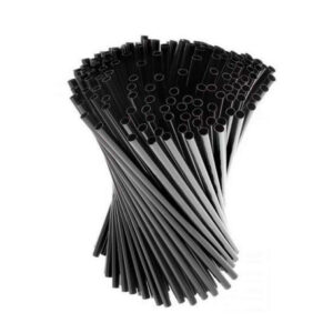 Cannucce nere compostabili - CONF. 1000 PZ